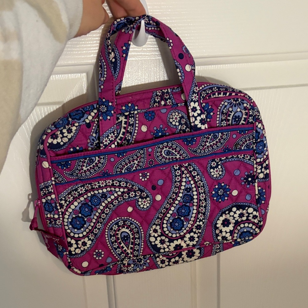 Vera Bradley Pink and Blue Paisley Mini Bag